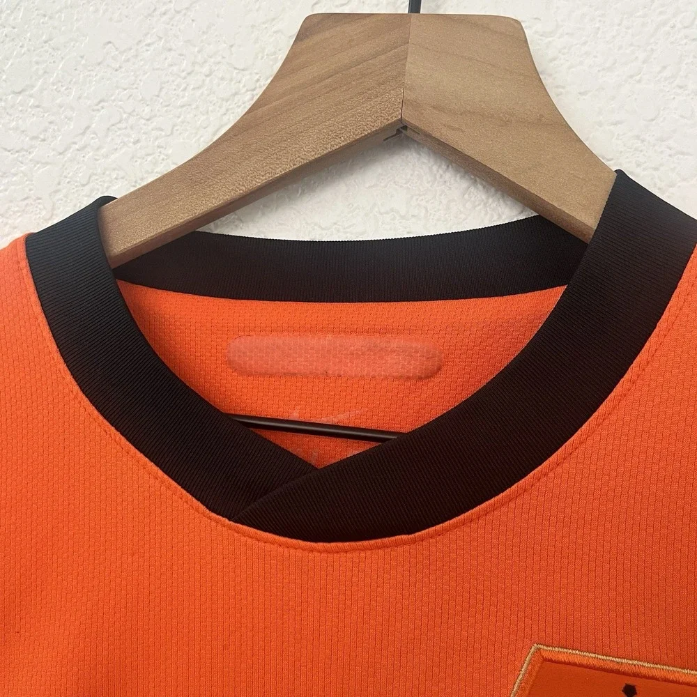 Nike Netherlands KNVB Authentic Dri-FIT Home Jersey Orange Small Lion Crest